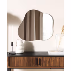 Wall Mirror BAGNEUX 50 cm 55 cm Silver