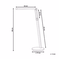 LED Desk Lamp DORADO with Dimmer Metal Black