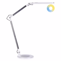 LED Desk Lamp GRUS with Dimmer Metal Silver