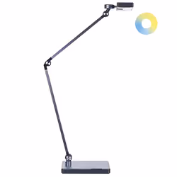 LED Desk Lamp LACERTA with Wireless Charger Metal Black