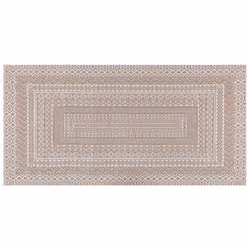 Area Rug 80 x 150 cm Beige and White BAGLAR