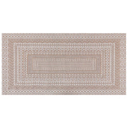 Area Rug 80 x 150 cm Beige and White BAGLAR