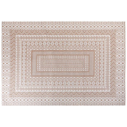 Area Rug 160 x 230 cm Beige and White BAGLAR