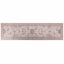 Cotton Runner Rug 80 x 300 cm Beige YANOBA