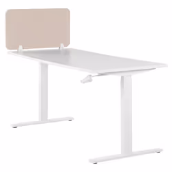Desk Screen 72 x 40 cm Beige WALLY