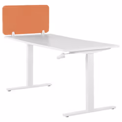 Desk Screen 72 x 40 cm Light Red WALLY