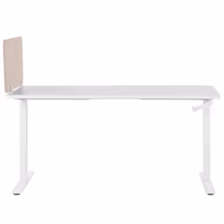 Desk Screen 80 x 40 cm Beige WALLY