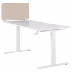 Desk Screen 80 x 40 cm Beige WALLY