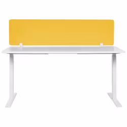 Desk Screen 130 x 40 cm Yellow WALLY