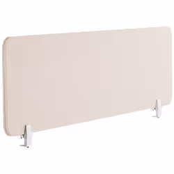 Desk Screen 160 x 40 cm Beige WALLY