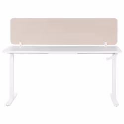 Desk Screen 160 x 40 cm Beige WALLY