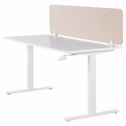 Desk Screen 160 x 40 cm Beige WALLY