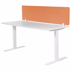 Desk Screen 160 x 40 cm Light Red WALLY