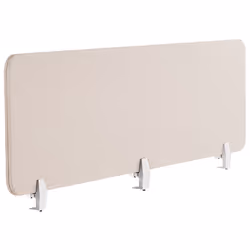 Desk Screen 180 x 40 cm Beige WALLY