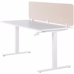 Desk Screen 180 x 40 cm Beige WALLY