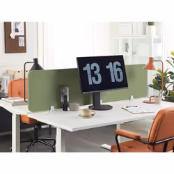 Desk Screen 180 x 40 cm Green WALLY