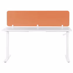 Desk Screen 180 x 40 cm Light Red WALLY