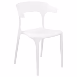 Set of 8 Dining Chairs GUBBIO White