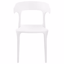 Set of 8 Dining Chairs GUBBIO White