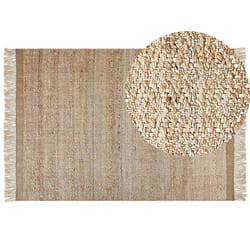 Jute Area Rug 160 x 230 cm Beige ABANA