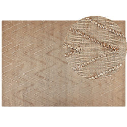 Jute Area Rug 160 x 230 cm Beige DADAY