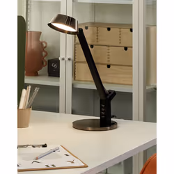 LED Desk Lamp CHAMAELEON with USB Port Metal Brass - Additional view 2