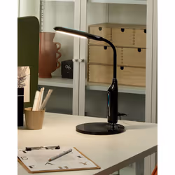LED Desk Lamp CYGNUS with Dimmer Metal Black