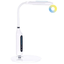 LED Desk Lamp CYGNUS with Dimmer Metal White