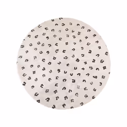 Round Cotton Area Rug 140 cm Beige AFIS