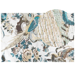 Cotton Area Rug Birds Motif 200 x 300 cm Multicolour ARIHA