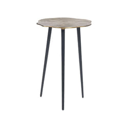 Metal Side Table Gold with Black MUNNAR