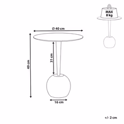 Side Table EUCLA Metal Black