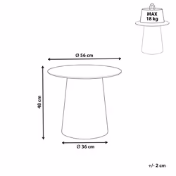 Side Table KERANG Metal Gold