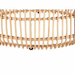 Rattan Round Garden Coffee Table 85 cm Natural RANDAZZO - Additional view 4