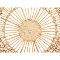 Rattan Round Garden Coffee Table 85 cm Natural RANDAZZO - Additional view 5