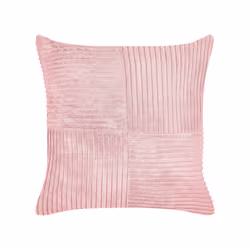 Set of 2 Corduroy Cushions 43 x 43 cm Pink MILLET