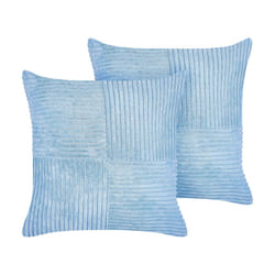 Set of 2 Corduroy Cushions 43 x 43 cm Blue MILLET