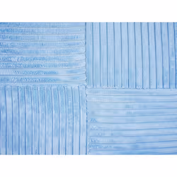 Set of 2 Corduroy Cushions 43 x 43 cm Blue MILLET - Additional view 6
