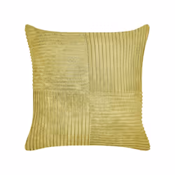 Set of 2 Corduroy Cushions 43 x 43 cm Green MILLET