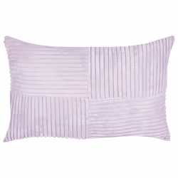 Set of 2 Decorative Cushions MILLET Corduroy 30 x 50 cm Violet Geometric Pattern