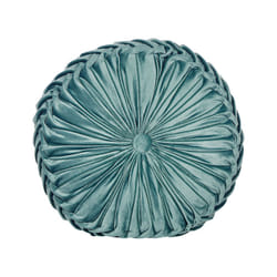 Velvet Cushion with Pleats 40 cm Teal UDALA