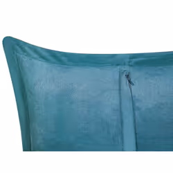 Set of 2 Corduroy Cushions 43 x 43 cm Teal ZINNIA - Additional view 5