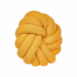 Boucle Knot Cushion 31 x 31 cm Yellow AKOLA