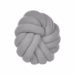 Boucle Knot Cushion 31 x 31 cm Grey AKOLA