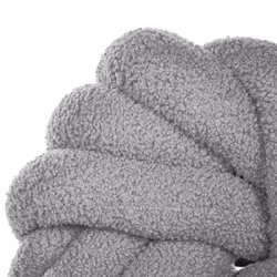 Set of 2 Cushions AKOLA Boucle 31 x 31 cm Grey Solid