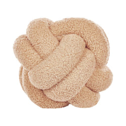 Boucle Knot Cushion 19 x 19 cm Beige MALNI