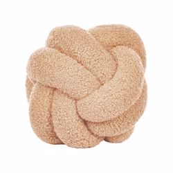 Boucle Knot Cushion 19 x 19 cm Beige MALNI