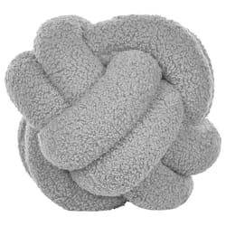 Throw Cushion MALNI Boucle 19 x 19 cm Grey Solid
