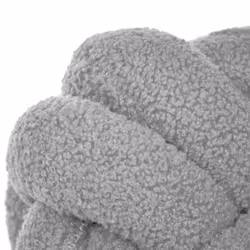 Set of 2 Decorative Cushions MALNI Boucle 19 x 19 cm Grey Solid