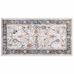 Area Rug 80 x 150 cm Beige and Blue ARATES